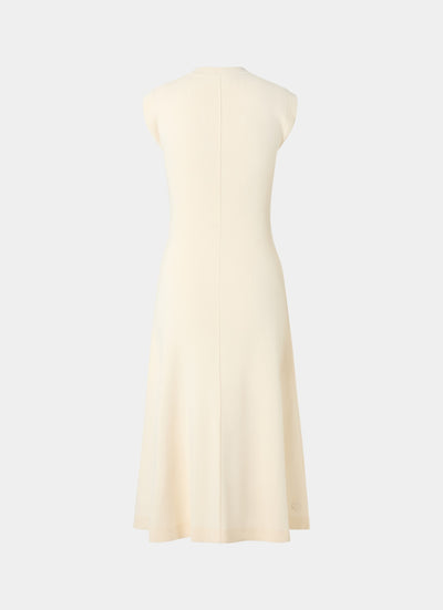 Knitted fitted dress off white
