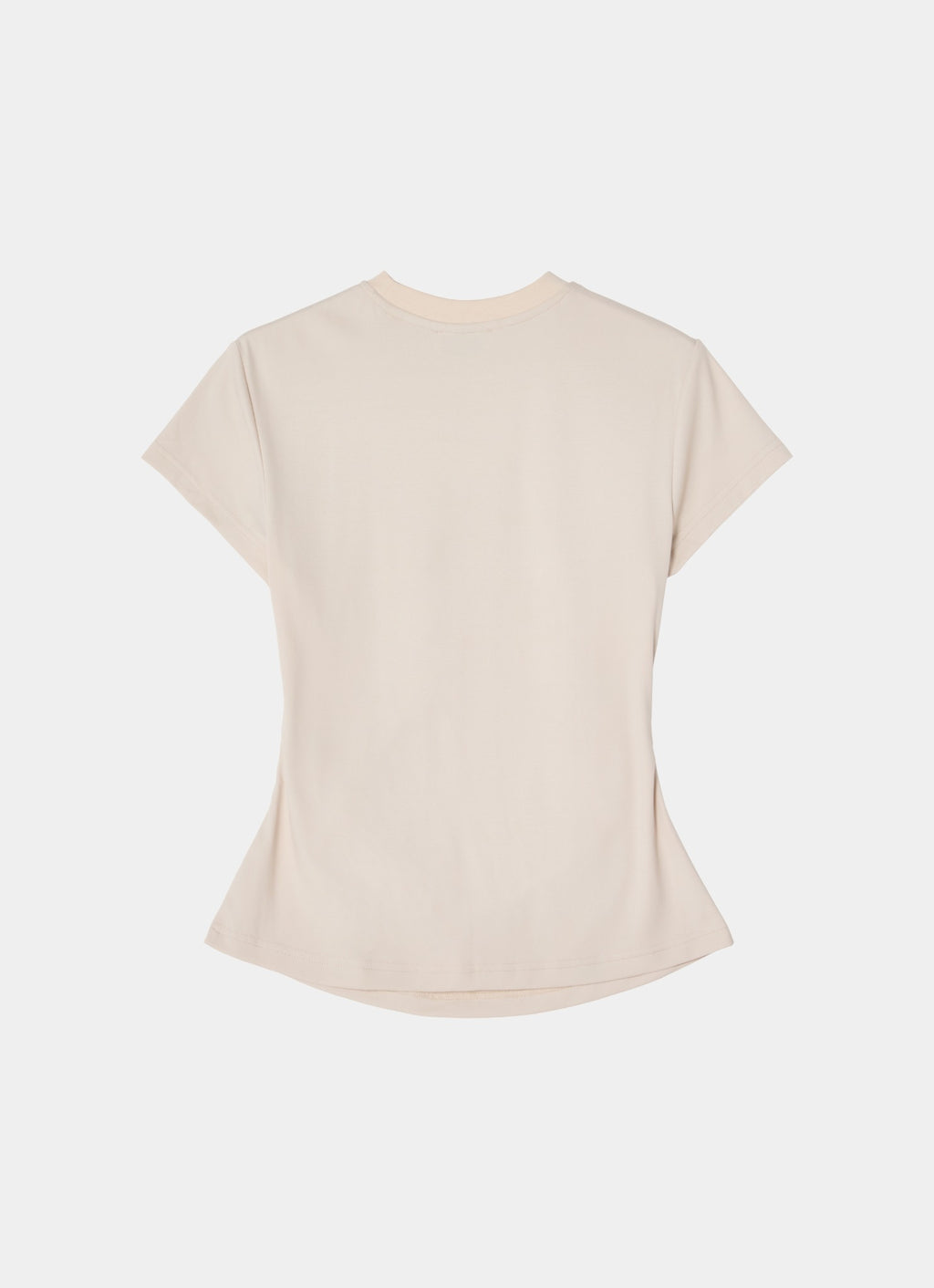 Tight fitted t-shirt beige