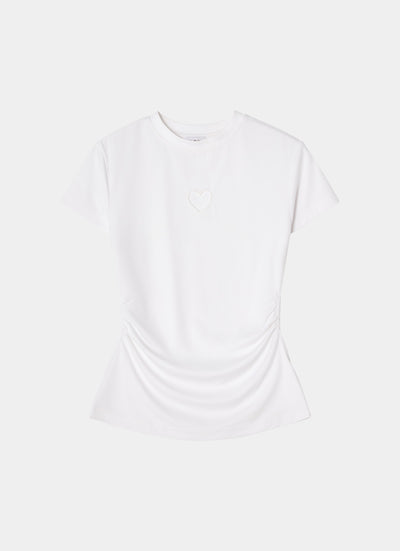 Tight fitted t-shirt white