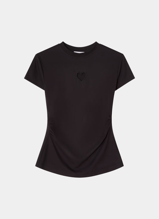 Tight fitted t-shirt black