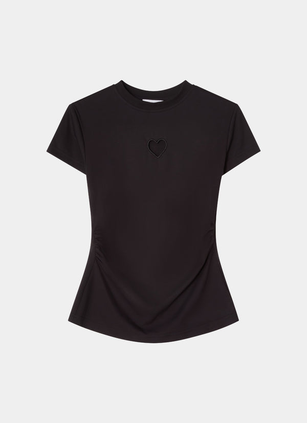 Tight fitted t-shirt black