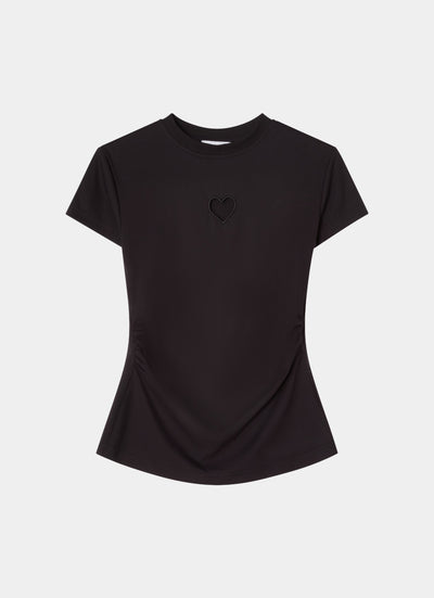 Tight fitted t-shirt black