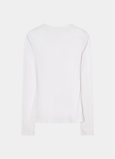Tight long sleeve white