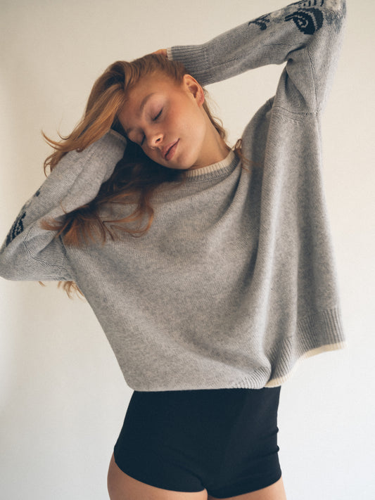 City Intarsia Stockholm Sweater Monochrome