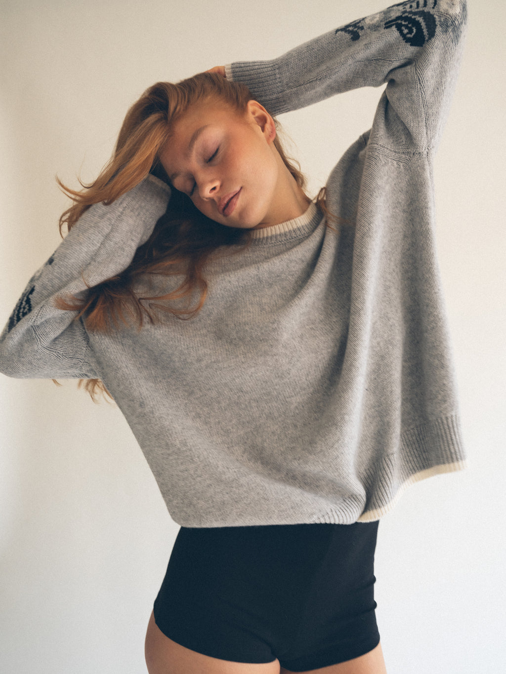 City Intarsia Stockholm Sweater Monochrome