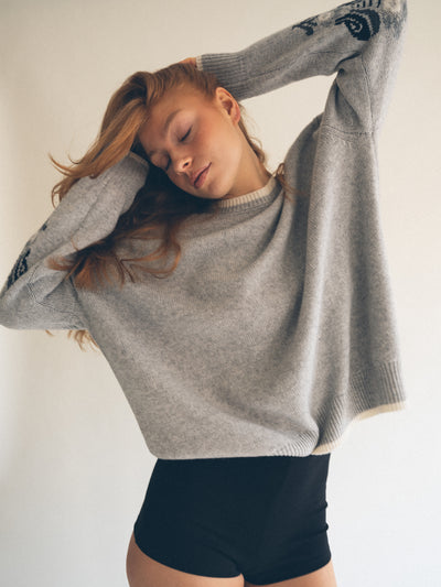 City Intarsia Stockholm Sweater Monochrome