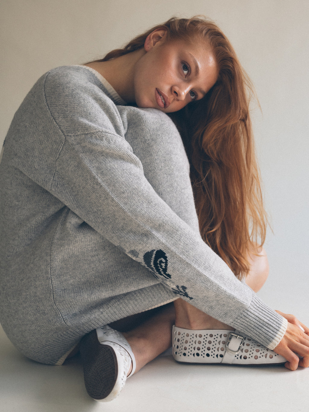 City Intarsia Stockholm Sweater Monochrome