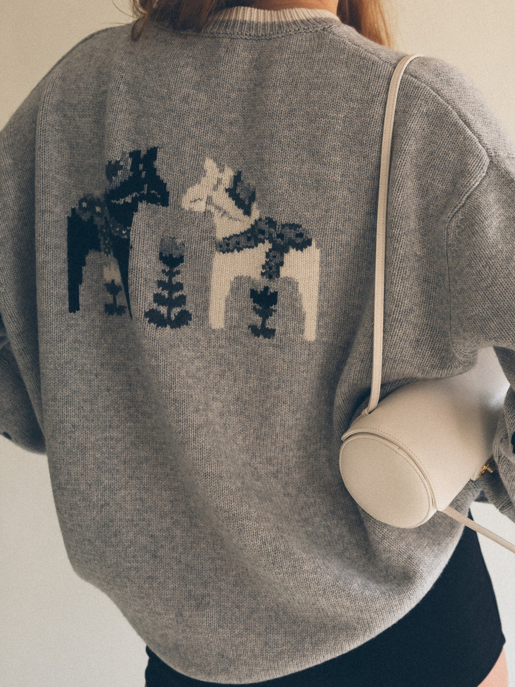 City Intarsia Stockholm Sweater Monochrome