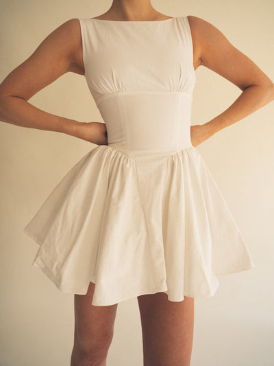 Corset dress white