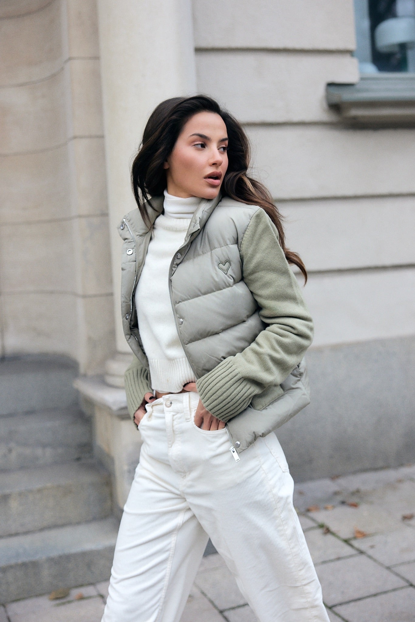 Cloud puffer jacket Pistachio