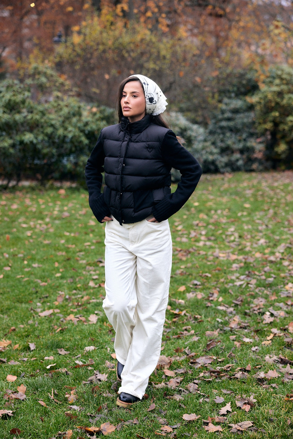 Cloud puffer jacket black