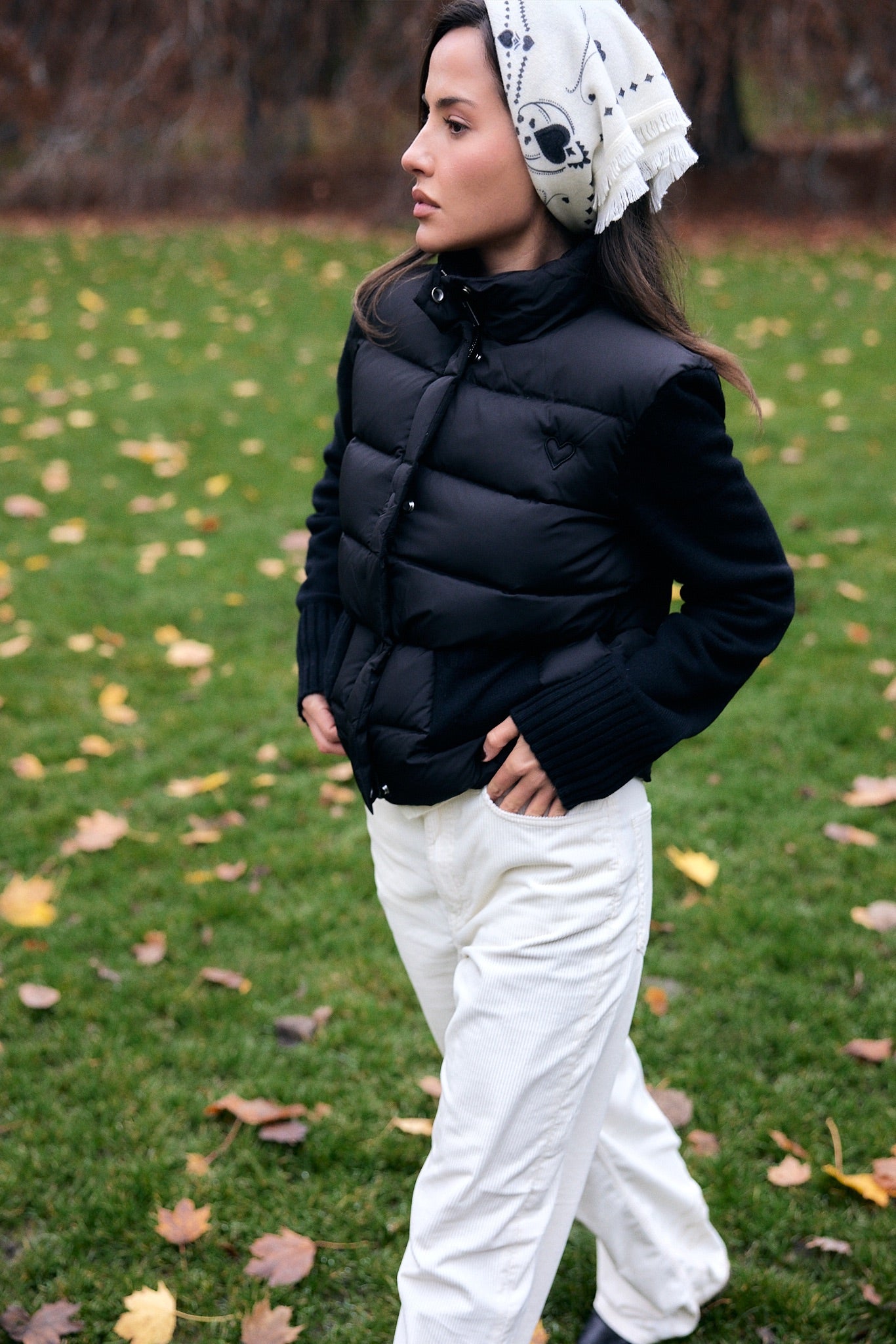 Cloud puffer jacket black