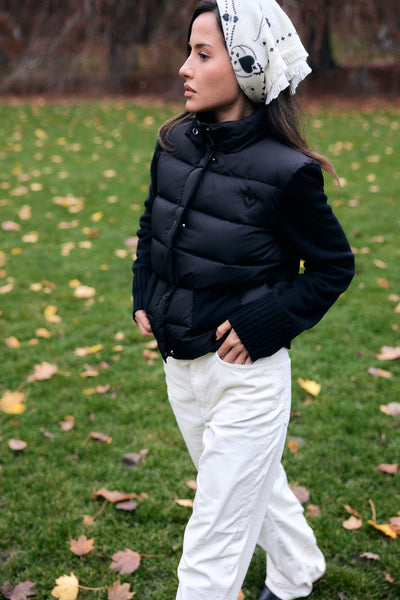 Cloud puffer jacket black