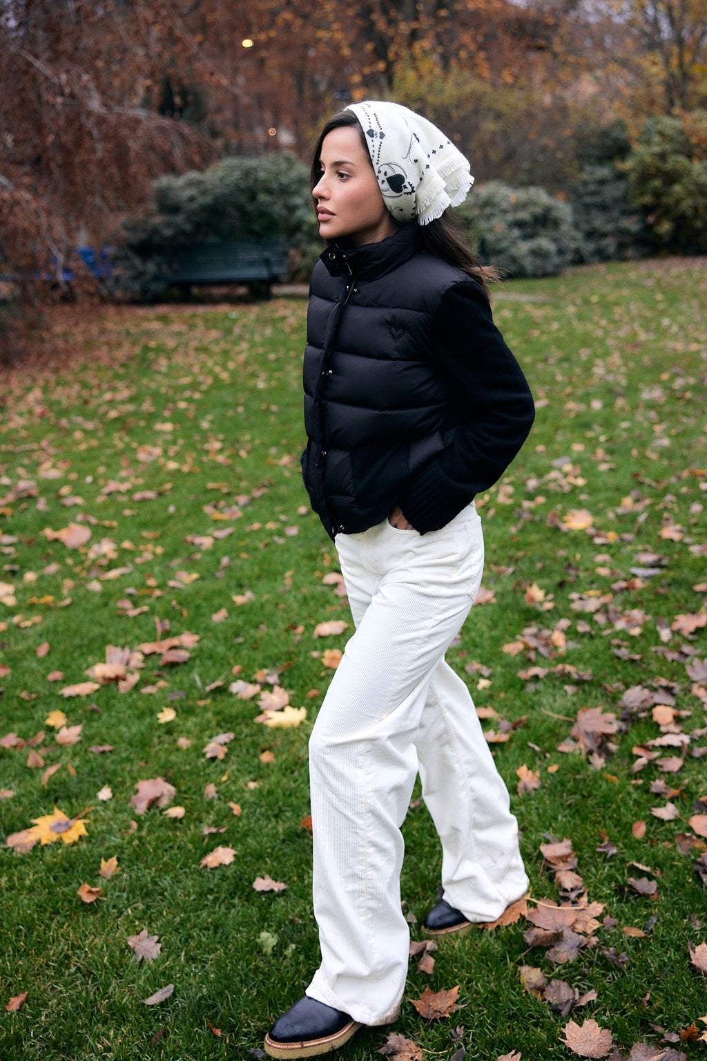 Cloud puffer jacket black