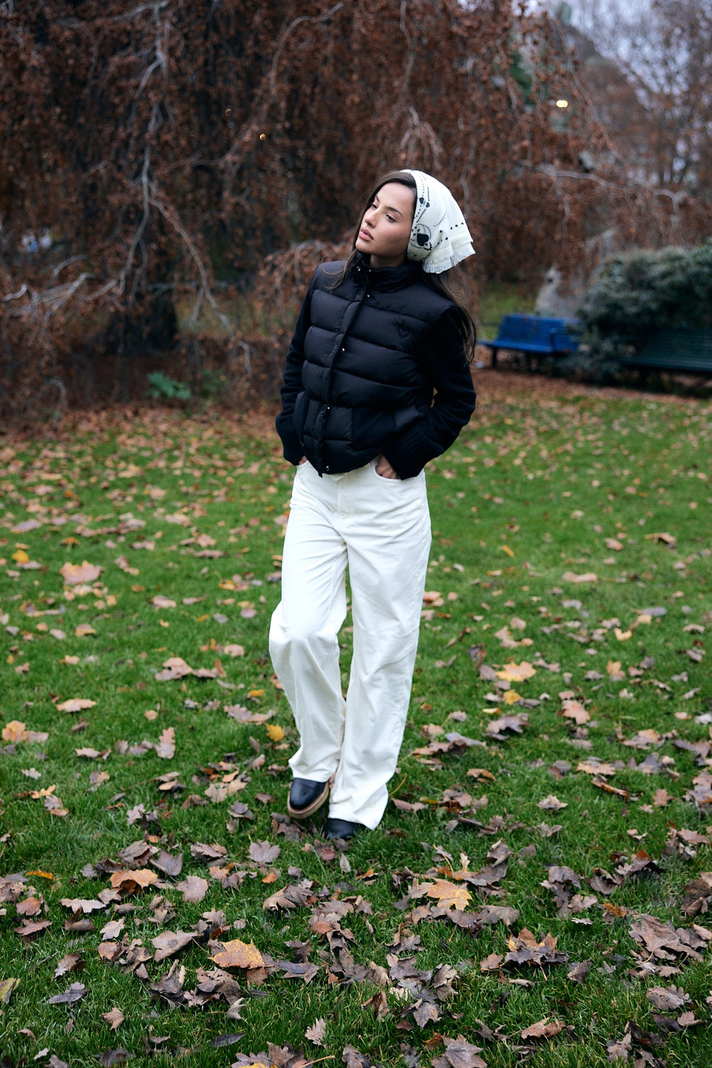 Cloud puffer jacket black