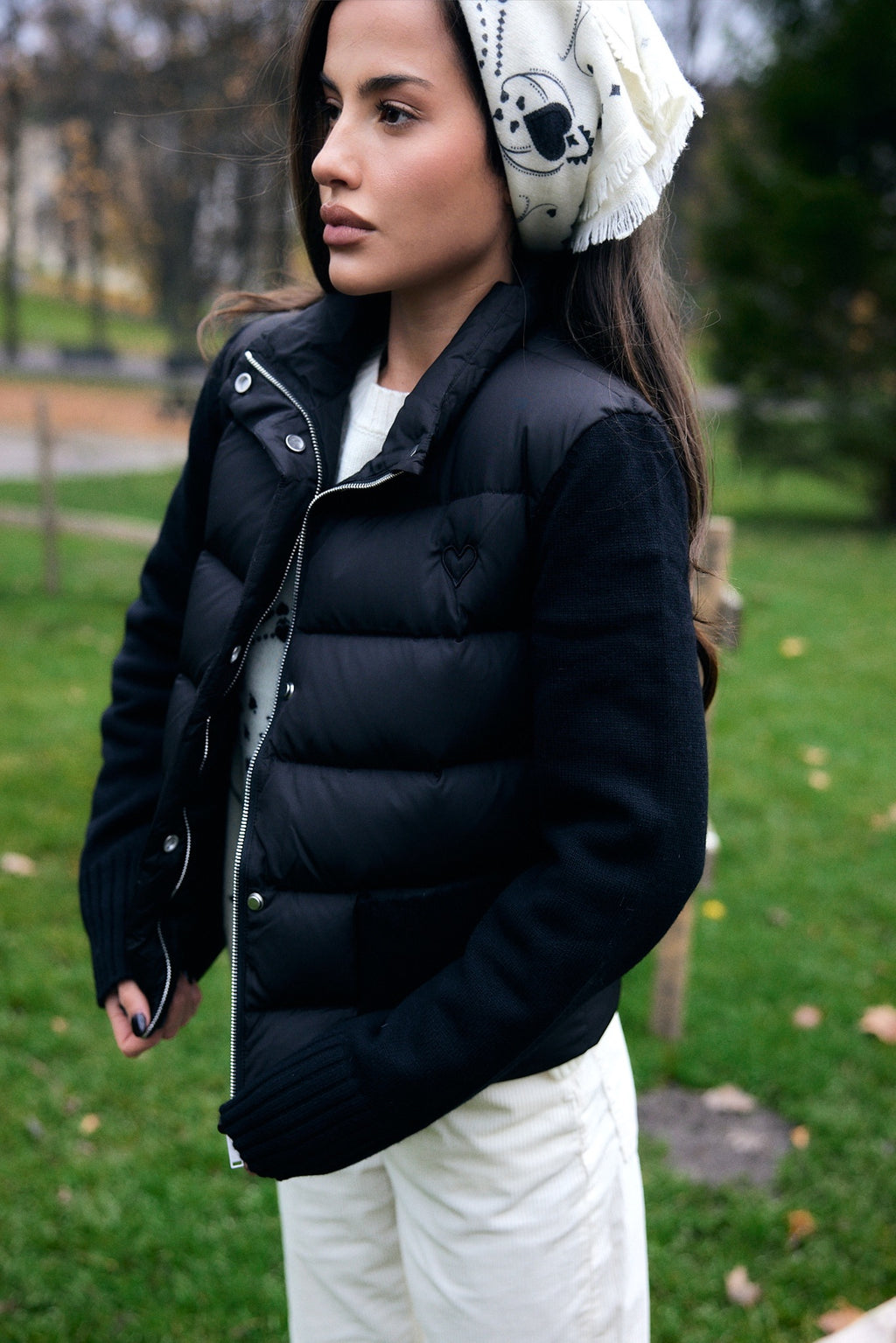 Cloud puffer jacket black