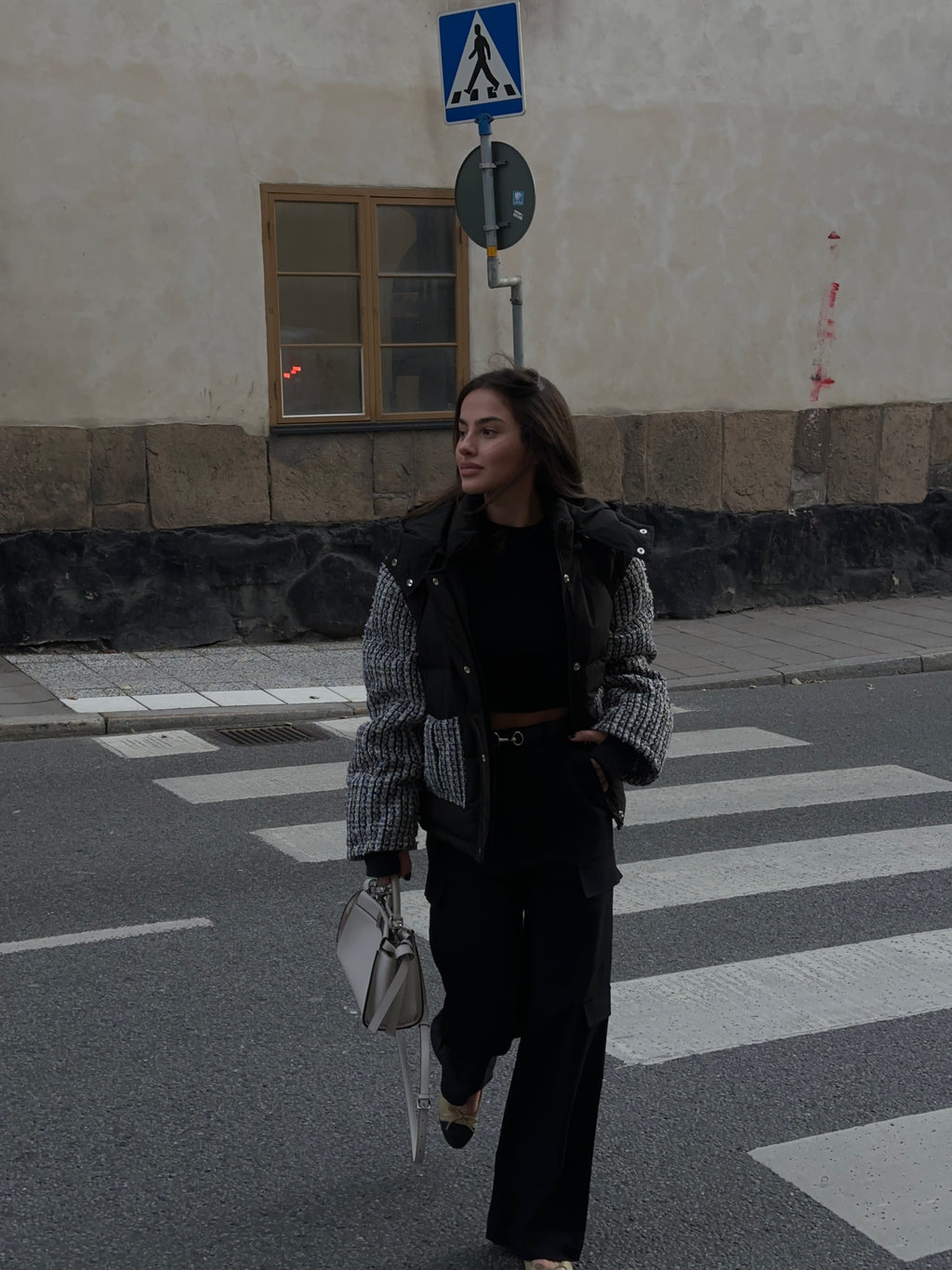 Tweed Puffer Jacket and Vest