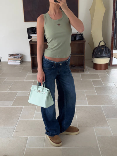 Heart Tank Top Mint green