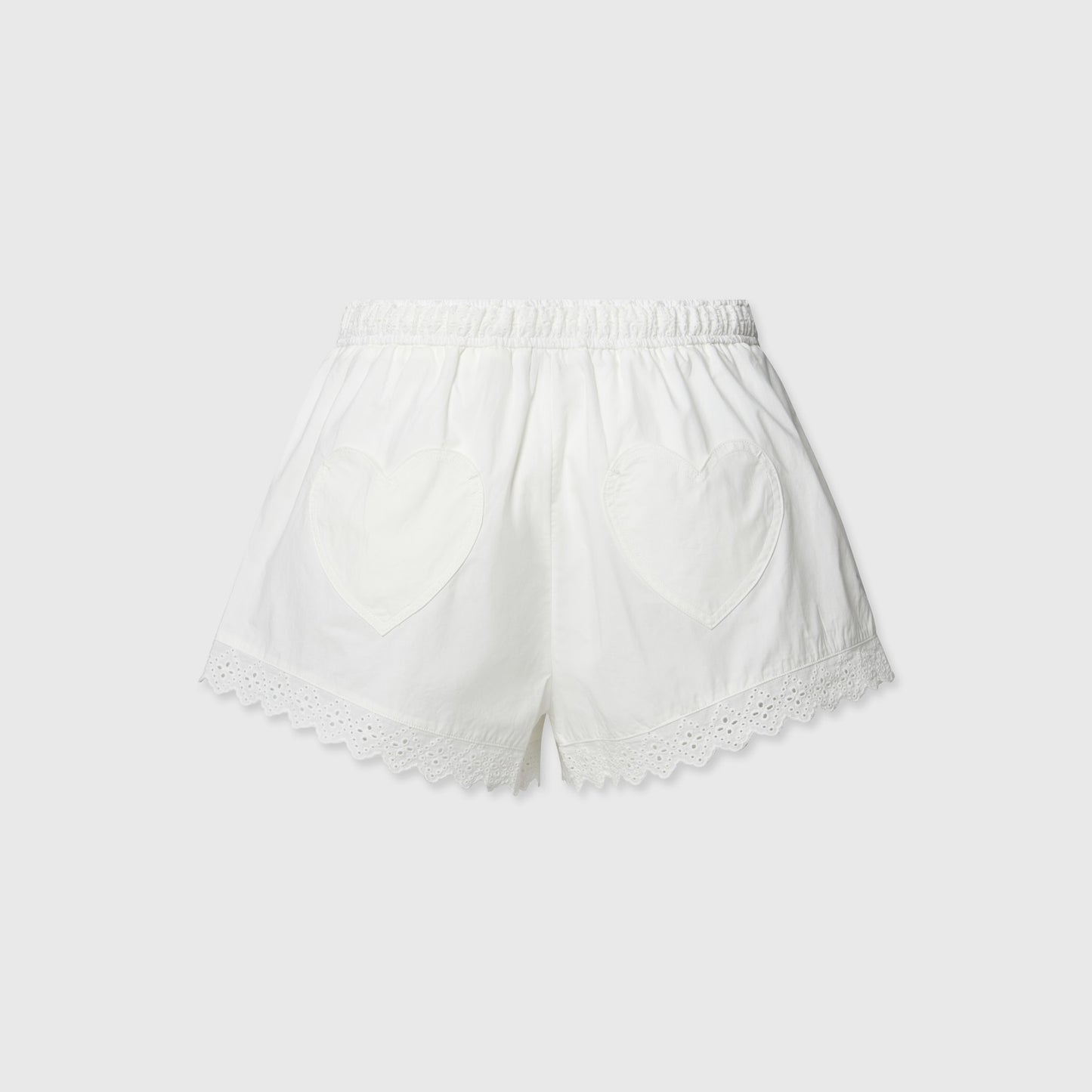 Broderie Shorts White