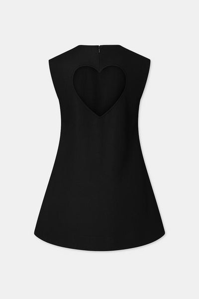 Heart cut out Dress Black