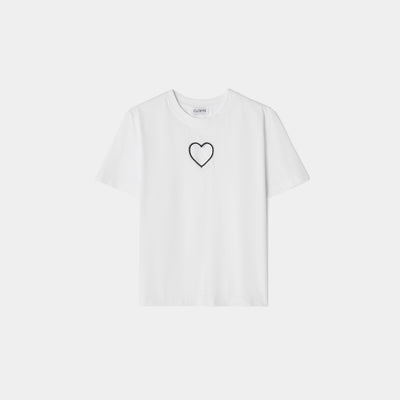 Heart T-shirt White