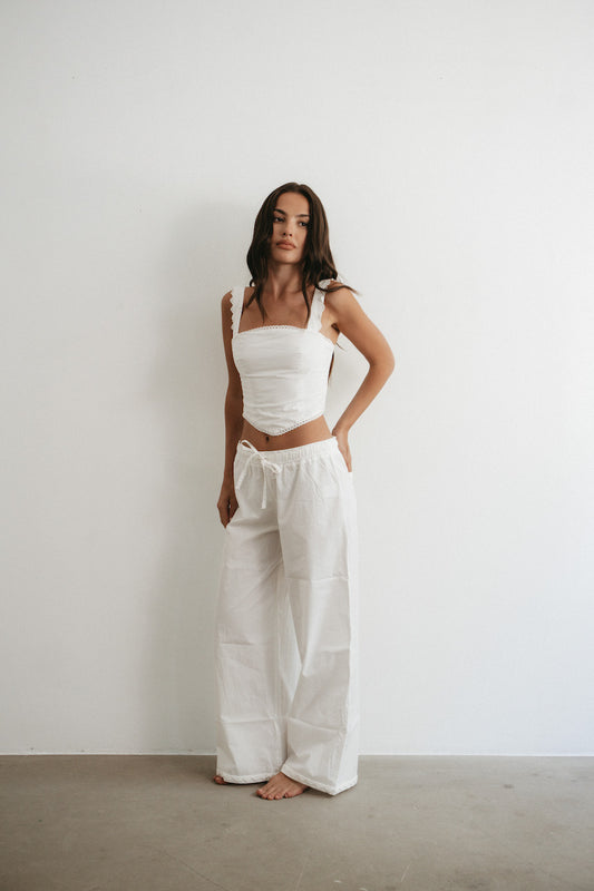 Broderie Top white