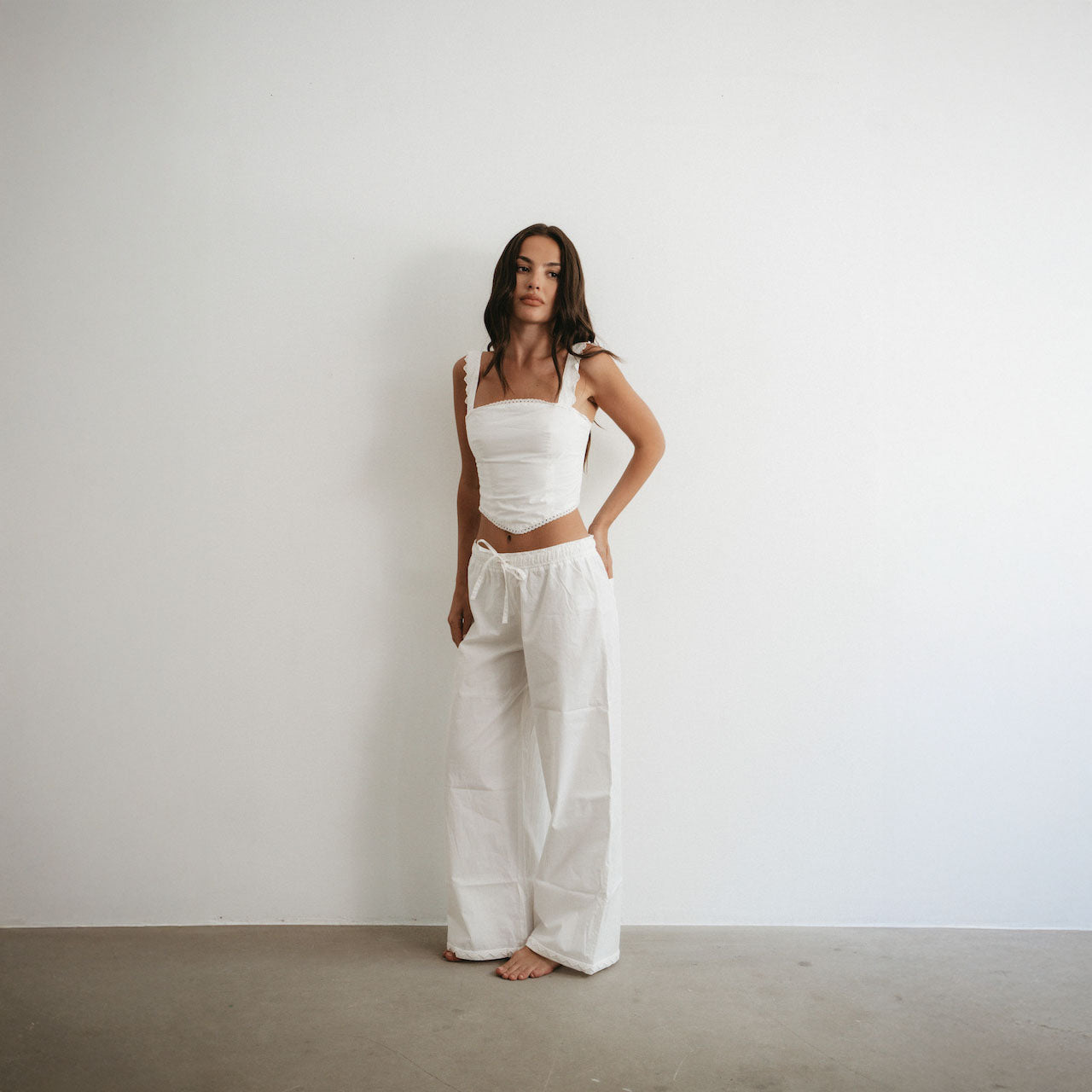 Broderie Top white