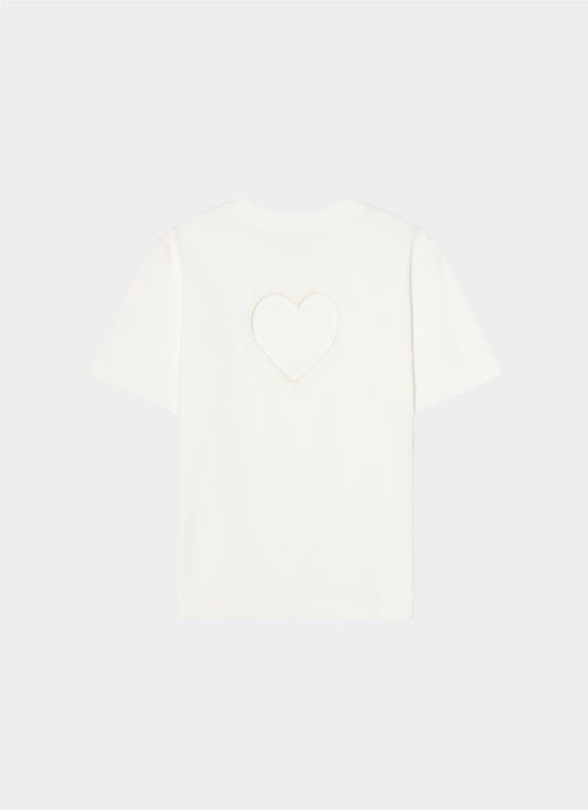 Heart at Back T-shirt White
