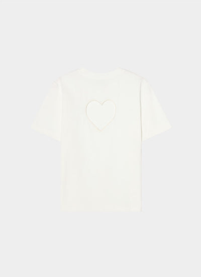 Heart at Back T-shirt White