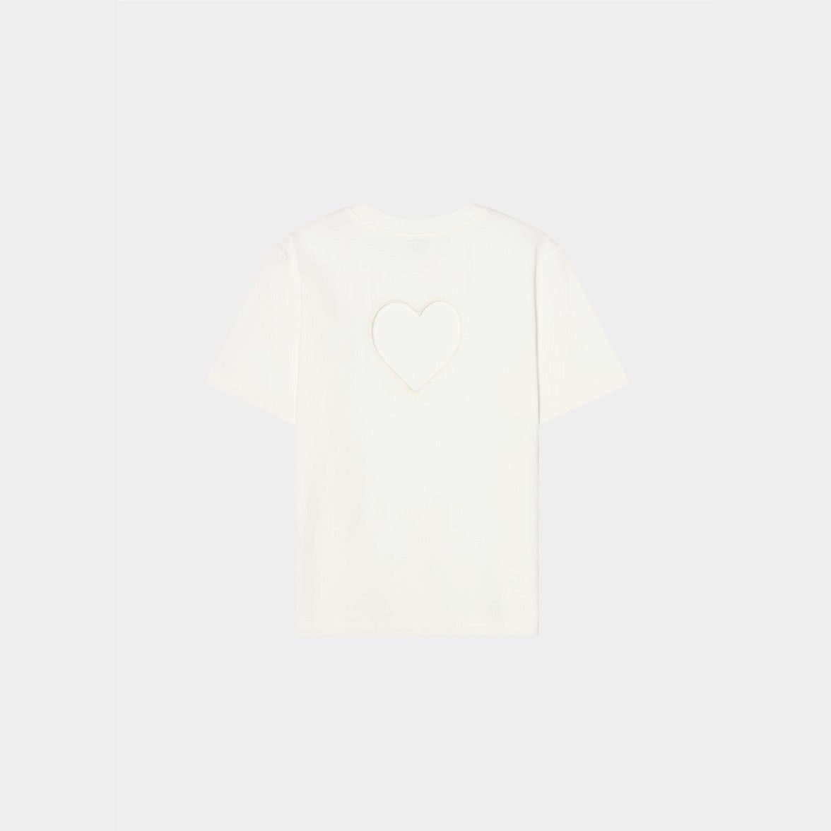 Heart at Back T-shirt White
