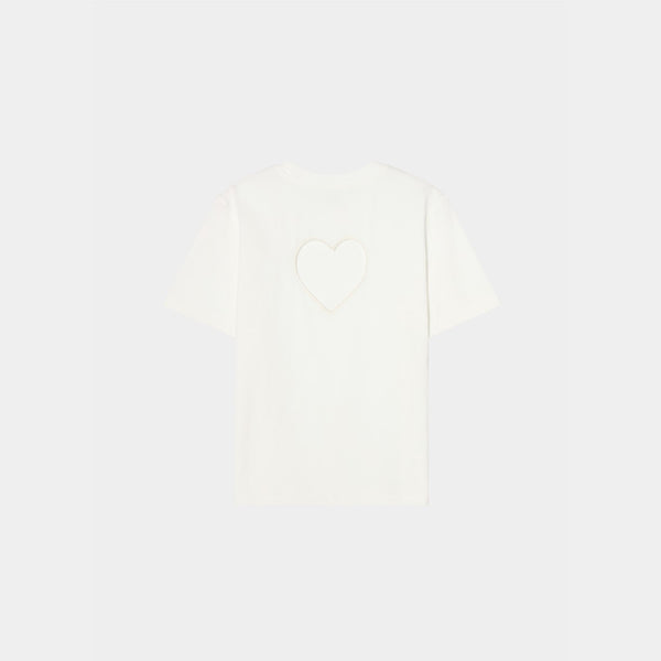 Heart at Back T-shirt White