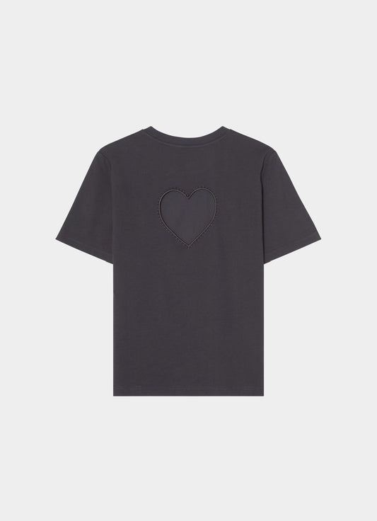Heart at Back T-shirt Navy