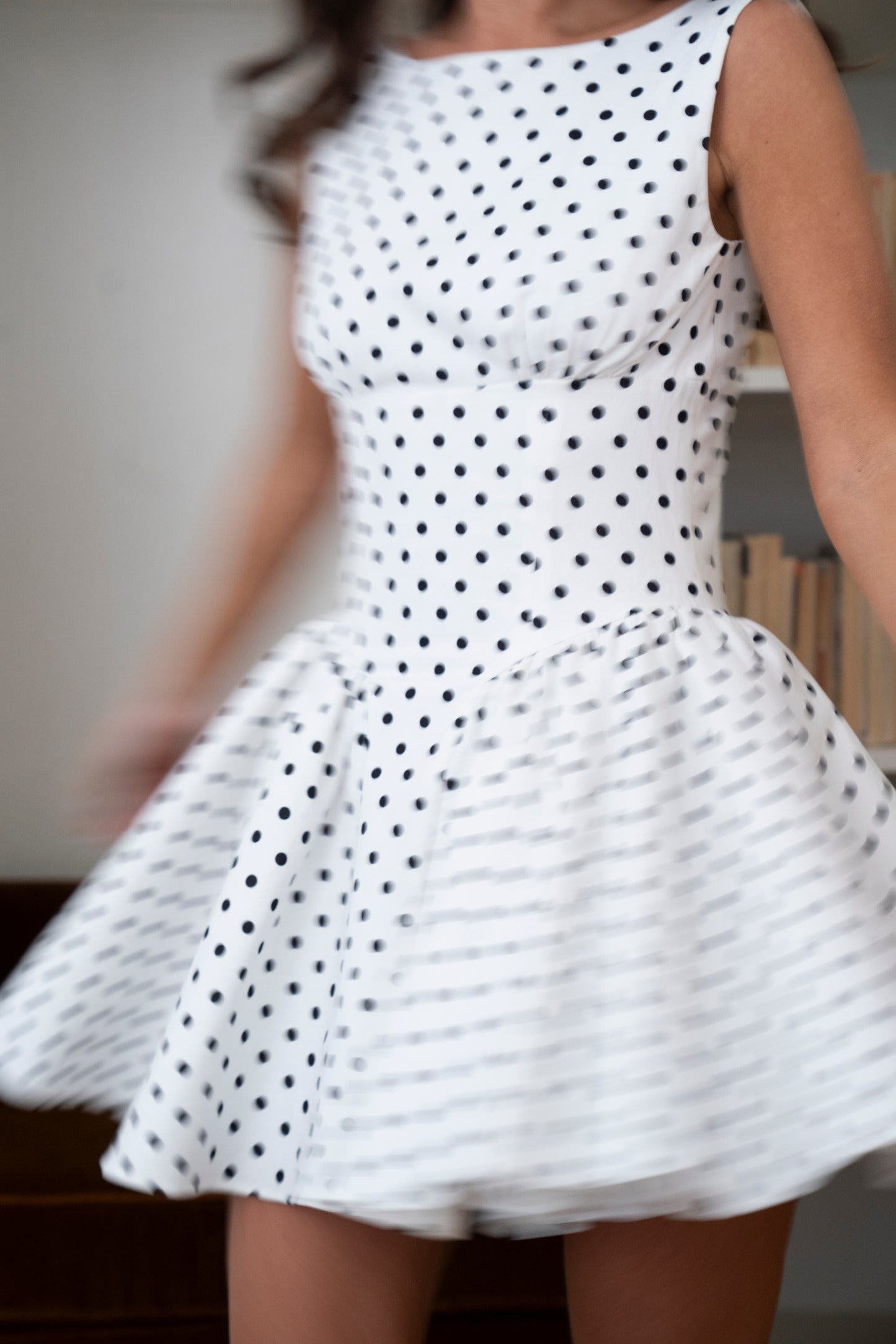 The Soft Corset Polka Dress