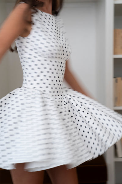 The Soft Corset Polka Dress