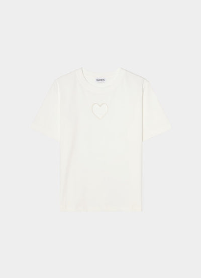 Heart T-shirt White