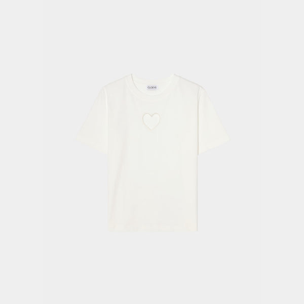 Heart T-shirt White