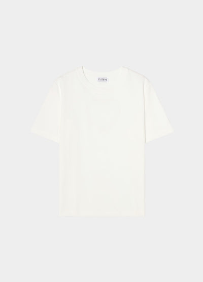 Heart at Back T-shirt White